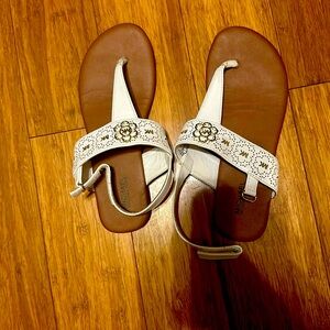 Michael Kors White Sabrine Sandals